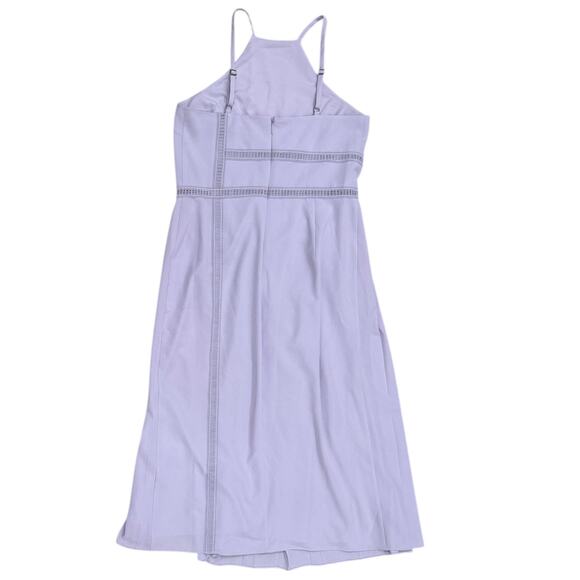 Ted Baker Camylie Lace Insert Asymmetric Pleat Midi Dress - Picture 5 of 7